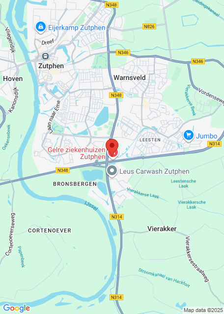 Google maps afbeelding voor Spoedplein Zutphen