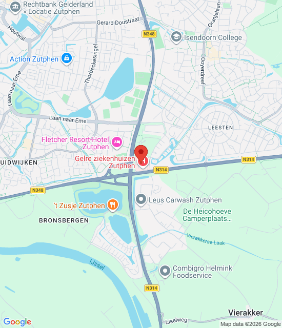 Google maps afbeelding voor Spoedplein Zutphen