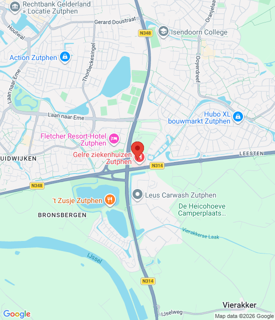 Google maps afbeelding voor Spoedplein Zutphen