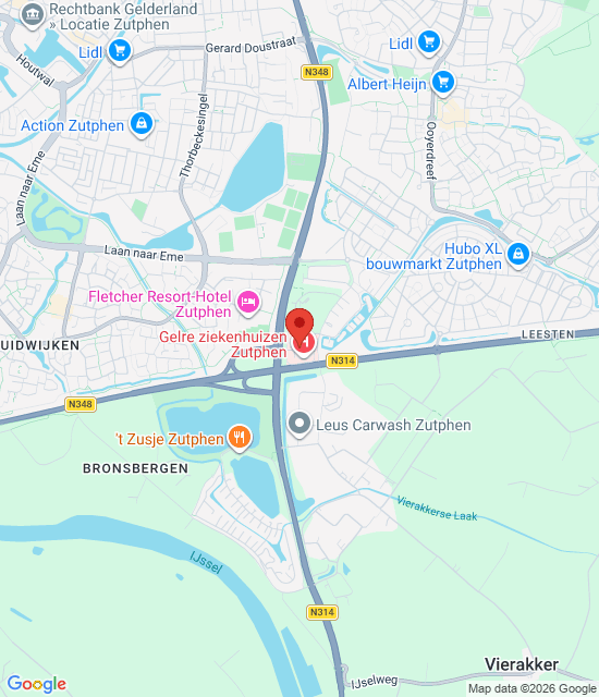 Google maps afbeelding voor Spoedplein Zutphen